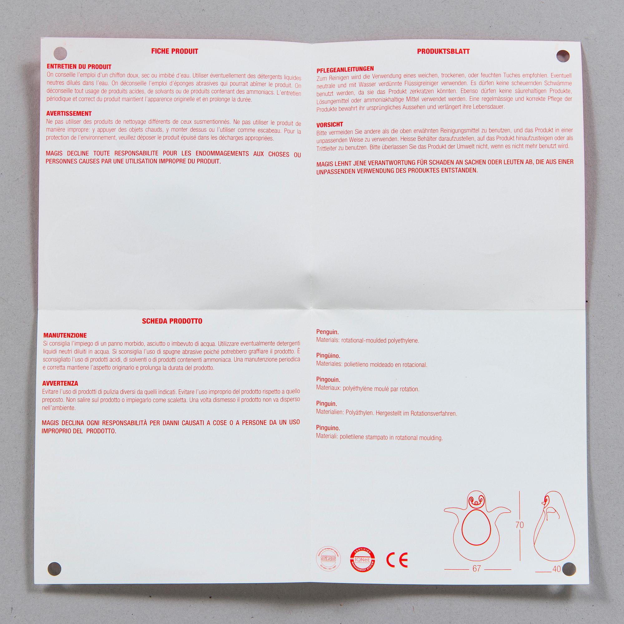 Eero Aarnio, "Pingy", Me Too Collection, Magis, Italia 2011.