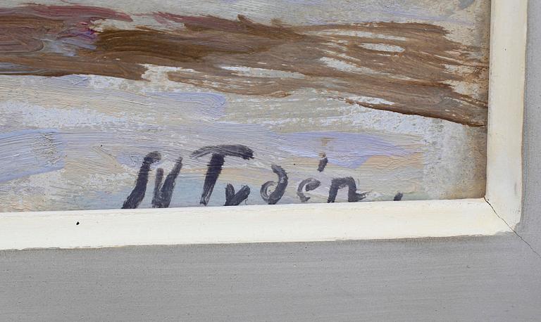 NILS TYDÉN, olja på pannå sign.
