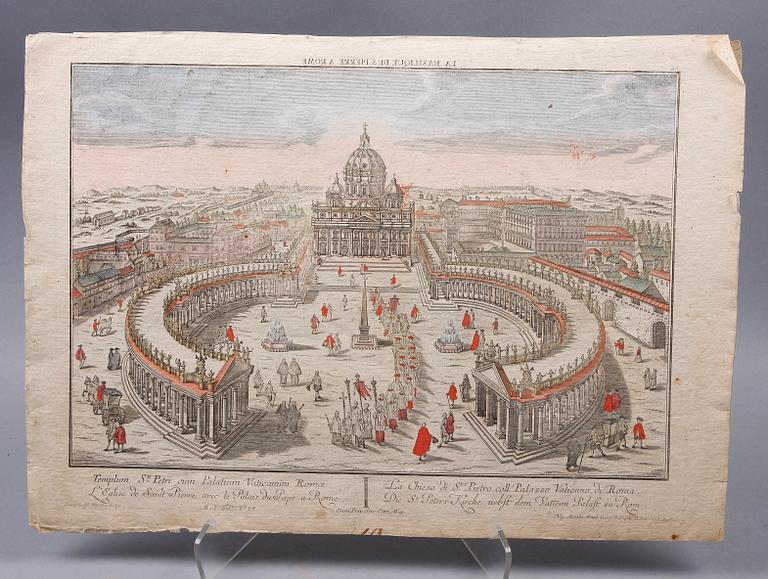 TITTSKÅPSBILDER, 5 st, 1700-tal.