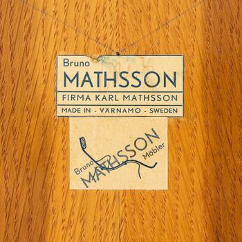 Bruno Mathsson, coffee table, "Annika", Karl Mathsson Company, mid-20th century.