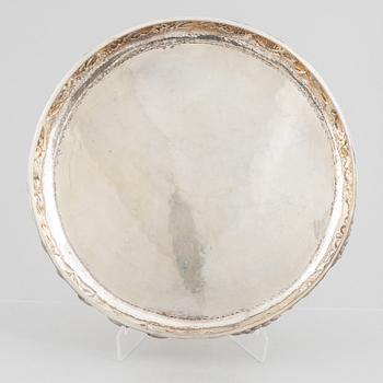 An Italian silver 800 tray.