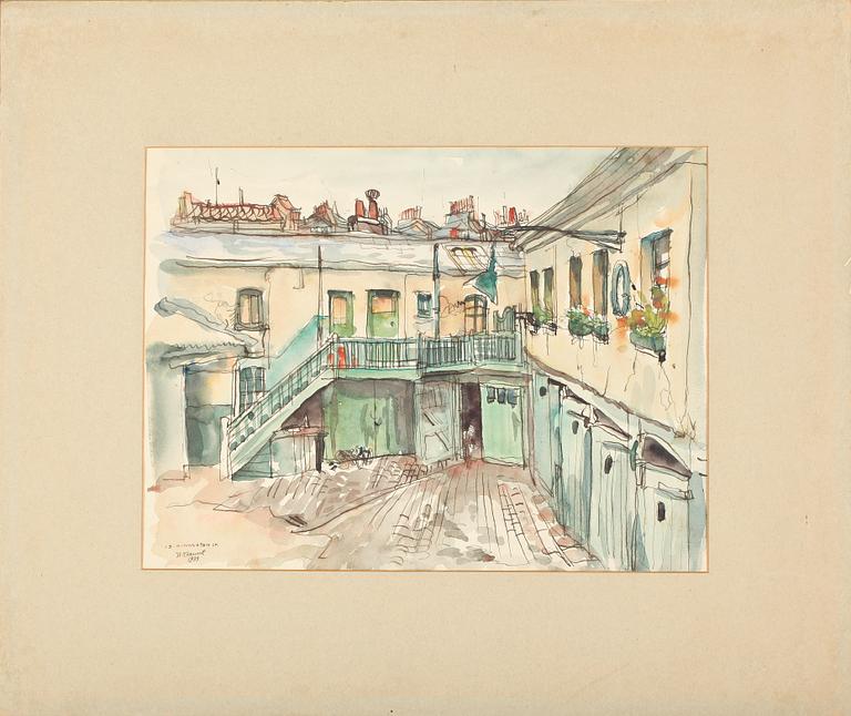 WILLIAM GAUNT, akvarell, signerad och daterad 1939.