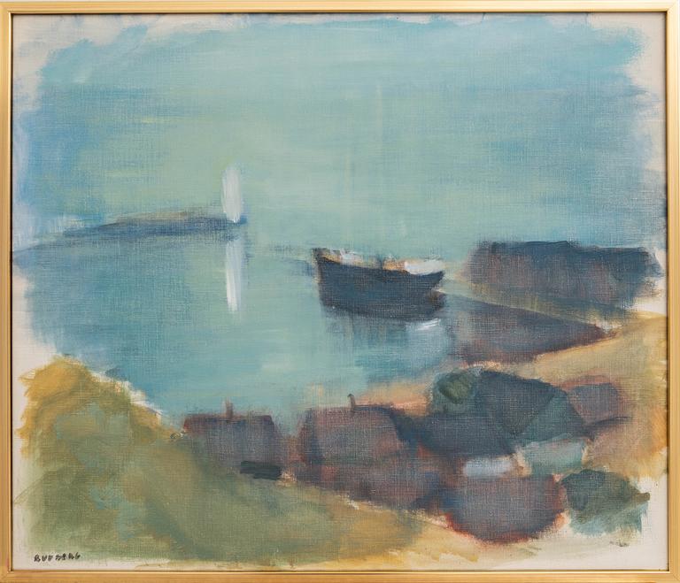 Gustav Rudberg, "Evening in the Harbour - Ven".