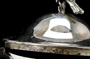 SOCKERSKÅL, silver, Bengt Tellander, Jönköping, 1830. Tot. v. 620 g.