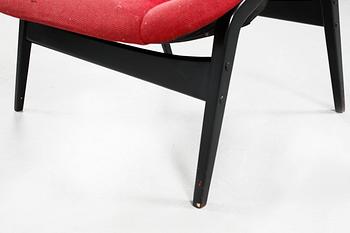 An easy chair, model "Columbus" Studio collection, designed by Harmuth Lohmeyer, Dux, approx 1954.