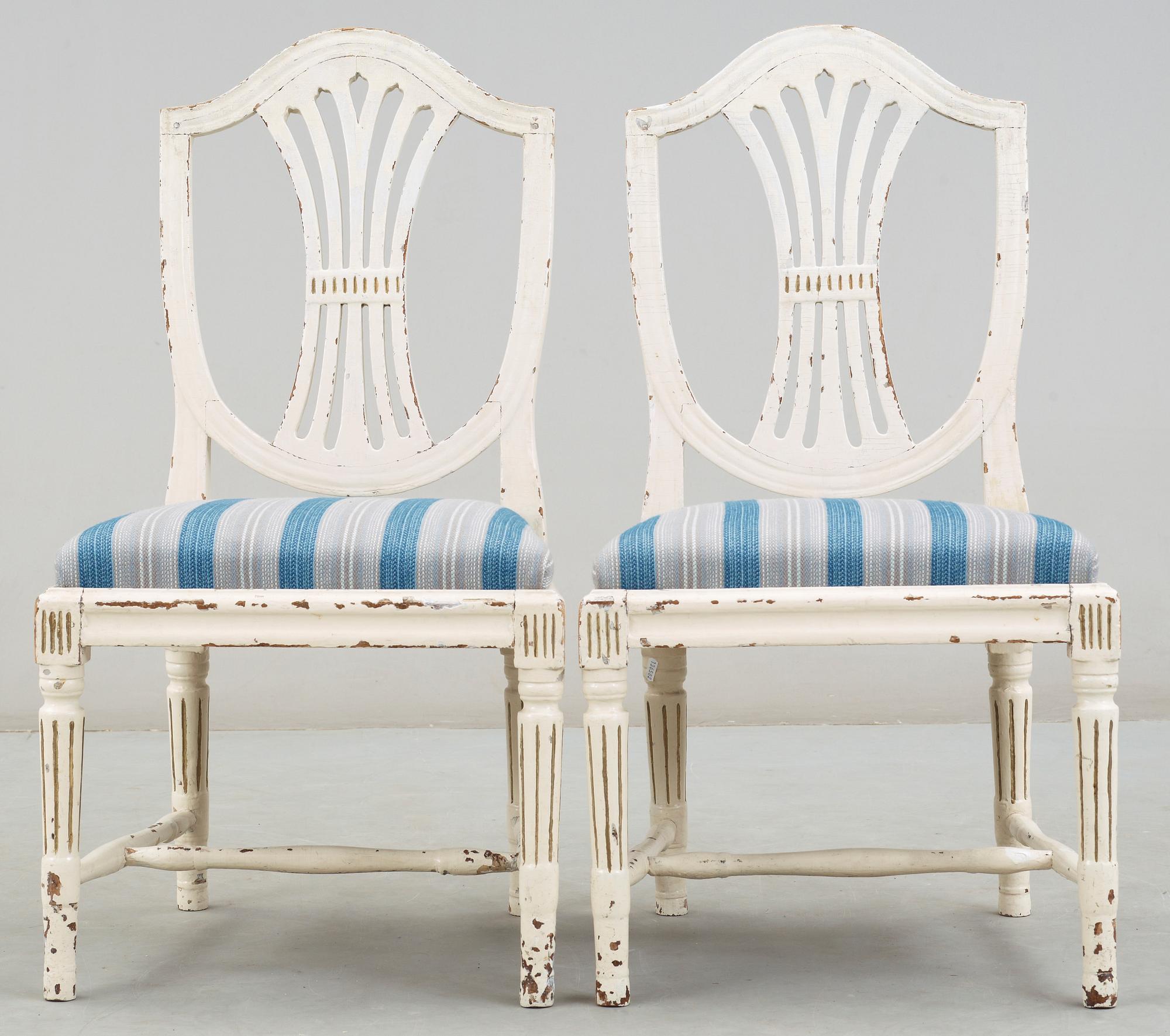 STOLAR, 2 st, gustavianska, omk 1800.
