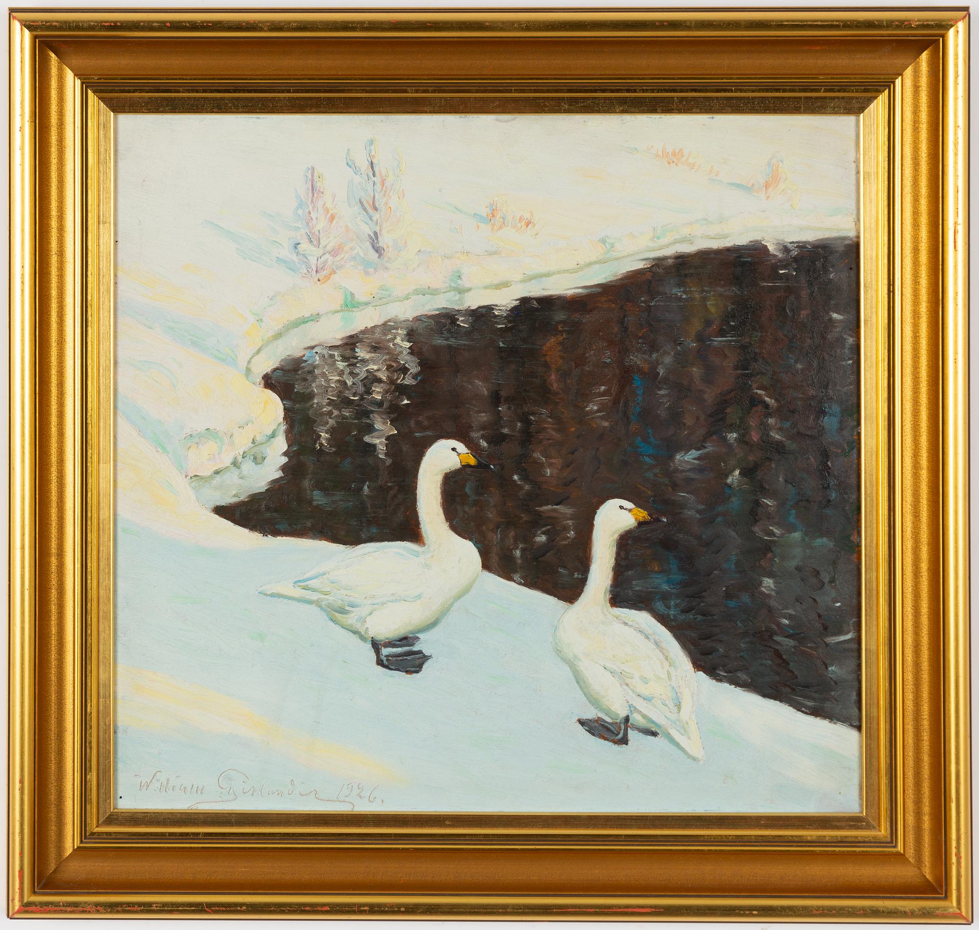 William Gislander, Geese by the Viner Lake.