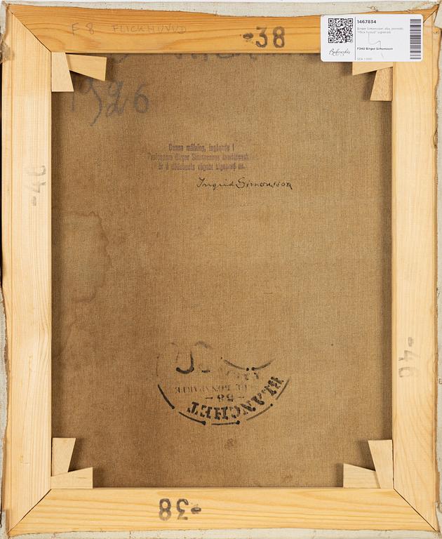 Birger Simonsson, oil on canvas, stamped signature.