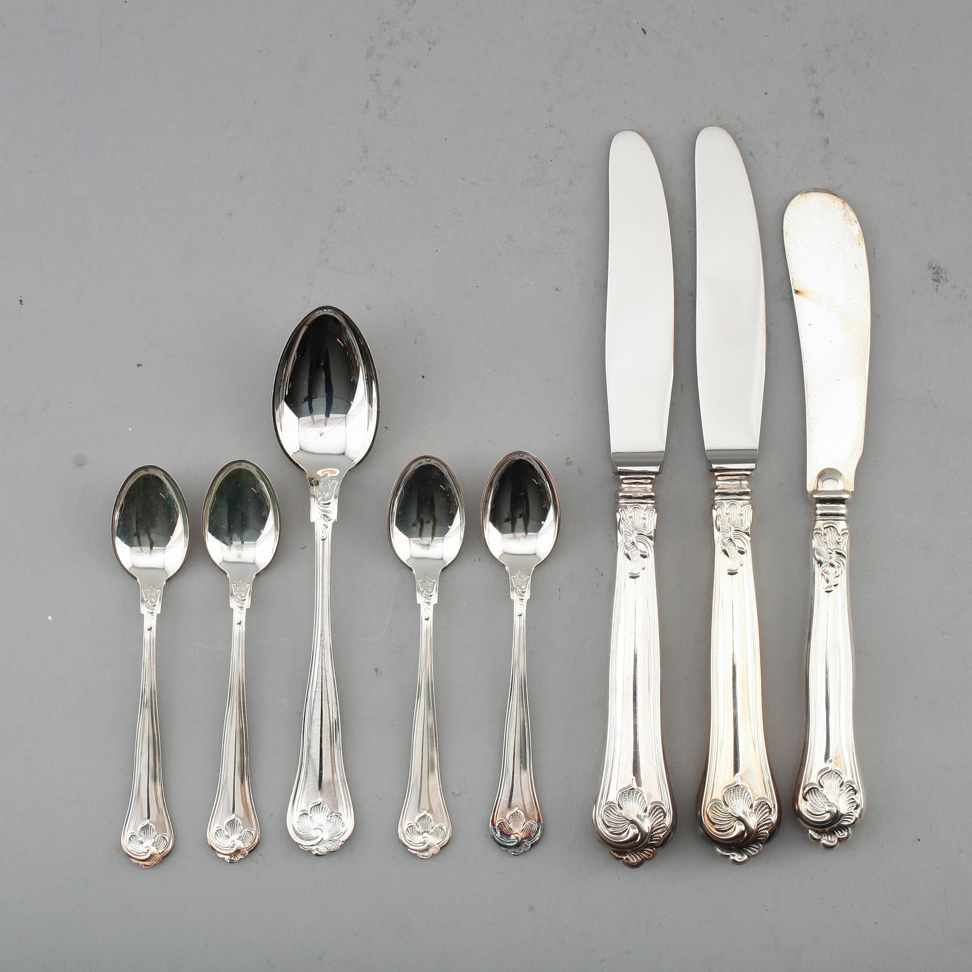 BESTICK, 26 delar, silver, Cohr, Danmark. Vikt med stålblad ca 630 g.