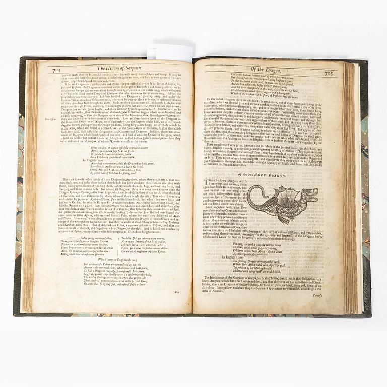 With woodcut illustrations of snakes, crocodiles, dragons, frogs, tortoises etc.
