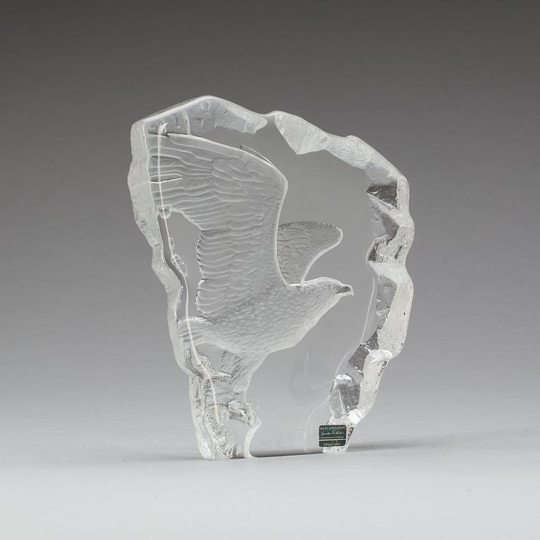 SKULPTUR, glas, Mats Jonasson, Målerås, signerad och numrerad 426/975.