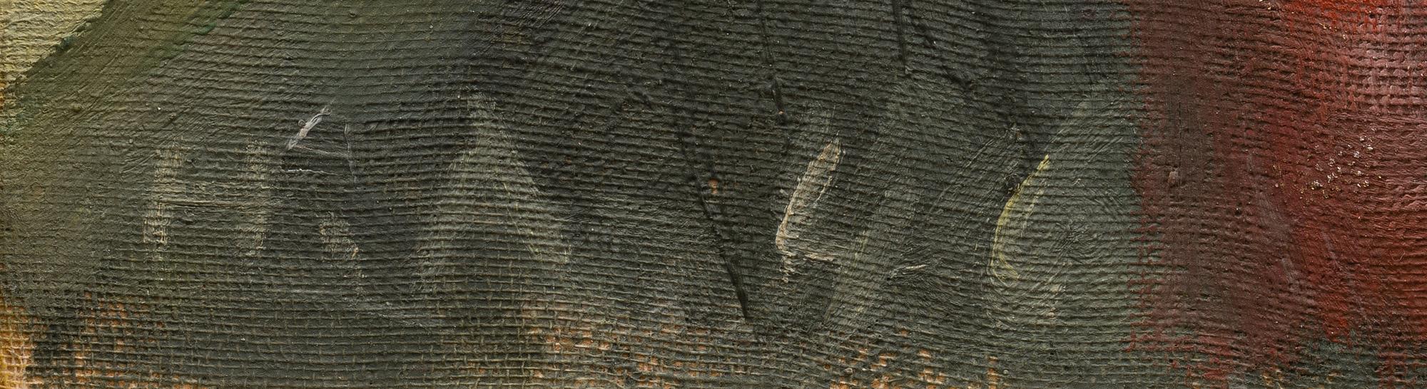 HANNES AUTERE, olja på duk, uppfodrad på kartong, signerad H.A. och daterad -46.