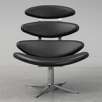 POUL VOLTHER, a 'Corona EJ 5' easy chair, Erik Jørgensen, Denmark.