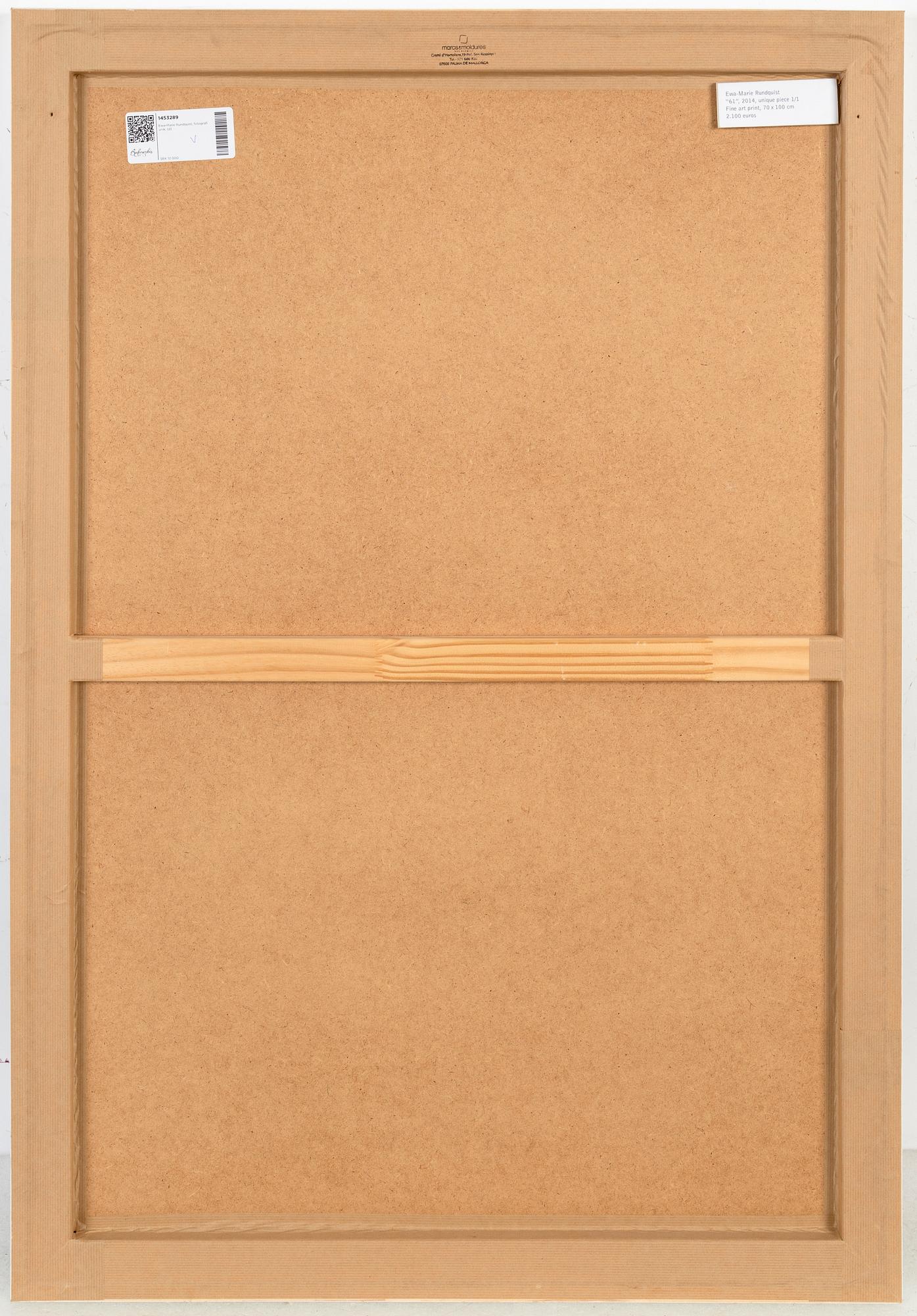 Ewa-Marie Rundquist, photograph unique.