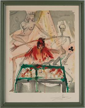 Salvador Dali, lithograph in colors, signed and numbered 11/125.