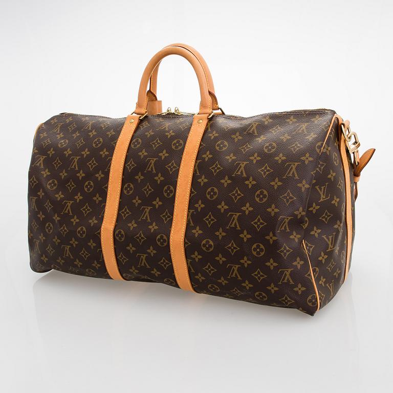 Louis Vuitton, A Monogram 'Keepall 55 Bandoulière' Weekend bag.