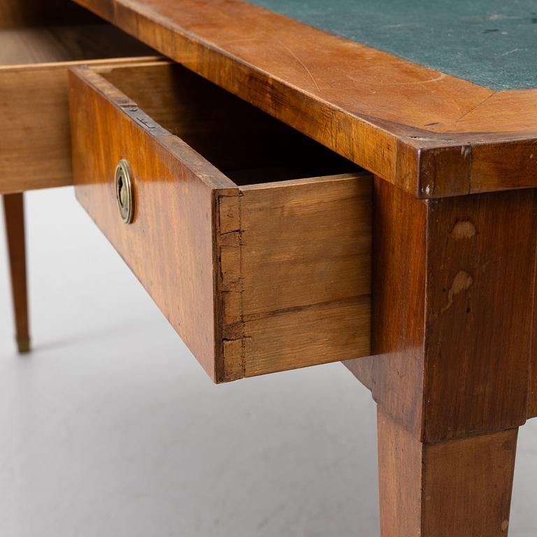 A Swedish Empire mahogany desk, first part 19th century.