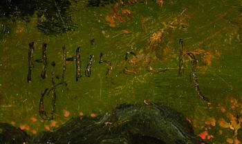 HANNA HIRSCH PAULI, olja på pannå, sign.