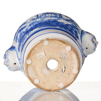 A Marieberg faience jar, 18th Century.