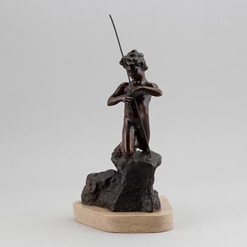 Unknown artist 20th Century. Sculpture. Bronze. Signed with initials V.G. Geight 25.5 cm (incl base 39 cm).