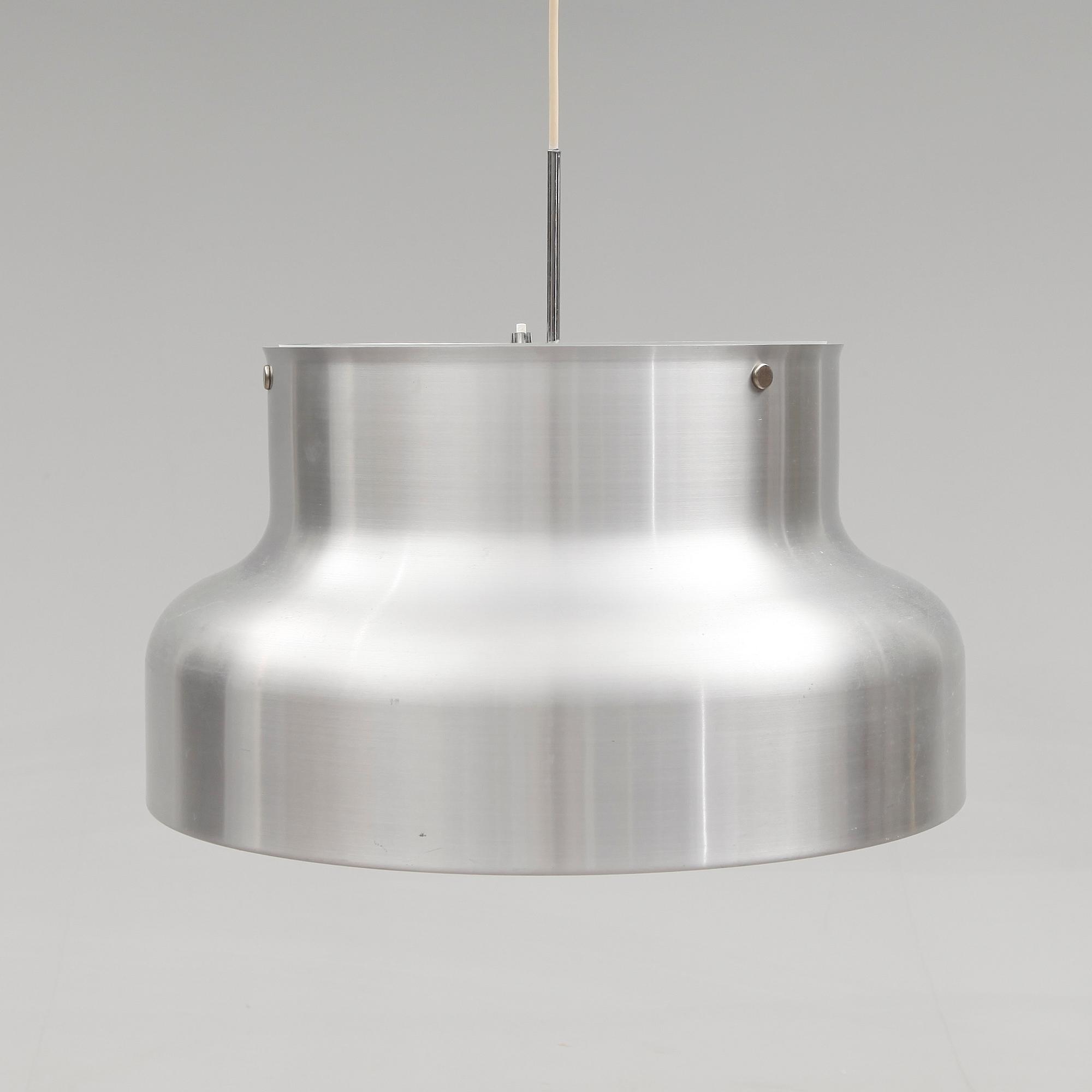 TAKLAMPA, "Bumling", Anders Pehrson, Ateljé Lyktan, Åhus, 1900-talets andra hälft. Diameter 60 cm.