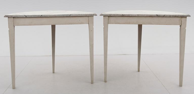 VÄGGBORD, 1 par, 1800-tal.
