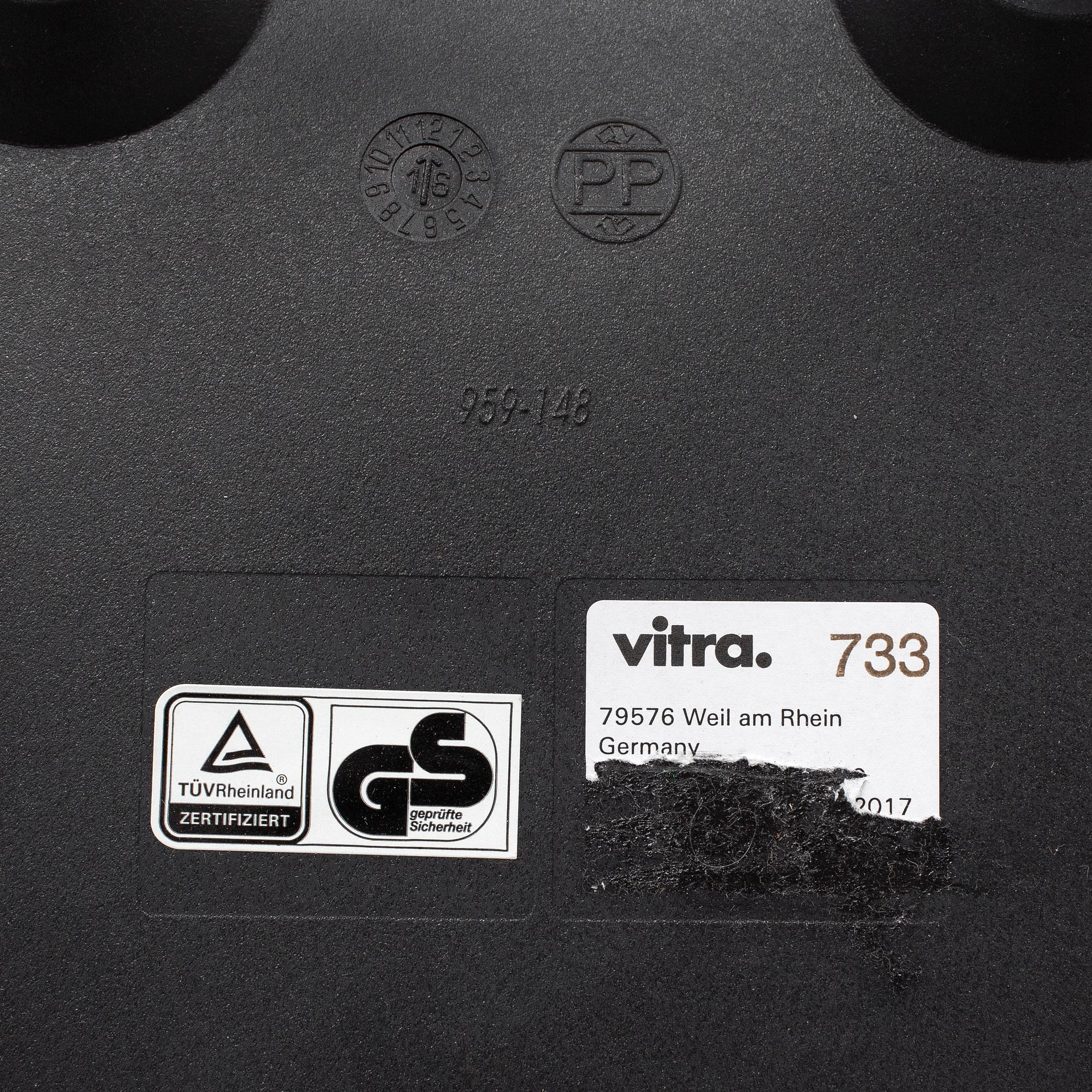 CHARLES & RAY EAMES, a pair of 'DAW' armchairs, Vitra, 2017.