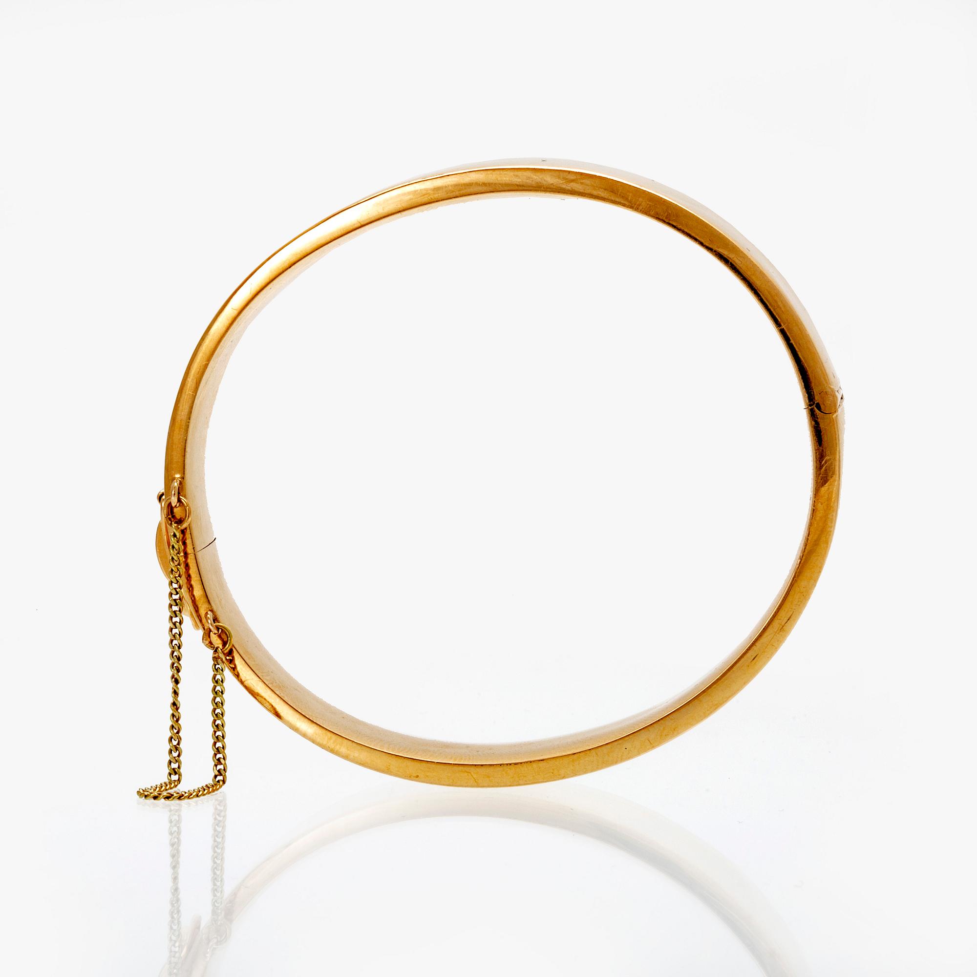 Armband, 14K guld. Vaahtera Alpo J kultaseppä Tmi, Esbo 1978.
