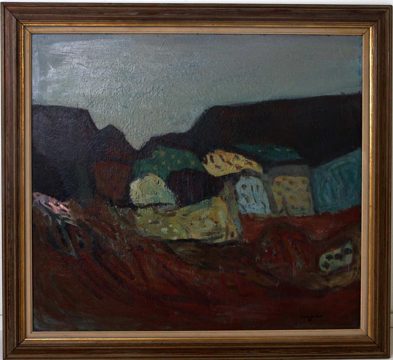 IVAN JORDELL, olja på pannå, sign.