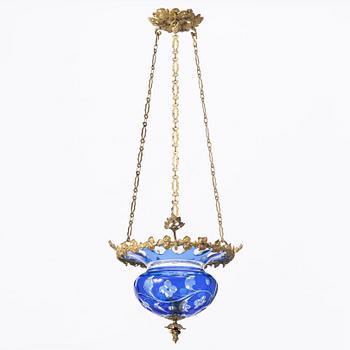 A late Empire ceiling lamp, mid-19th Century.
