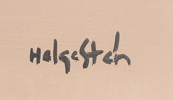 HELGE STÉN, olja på skiva, signerad.