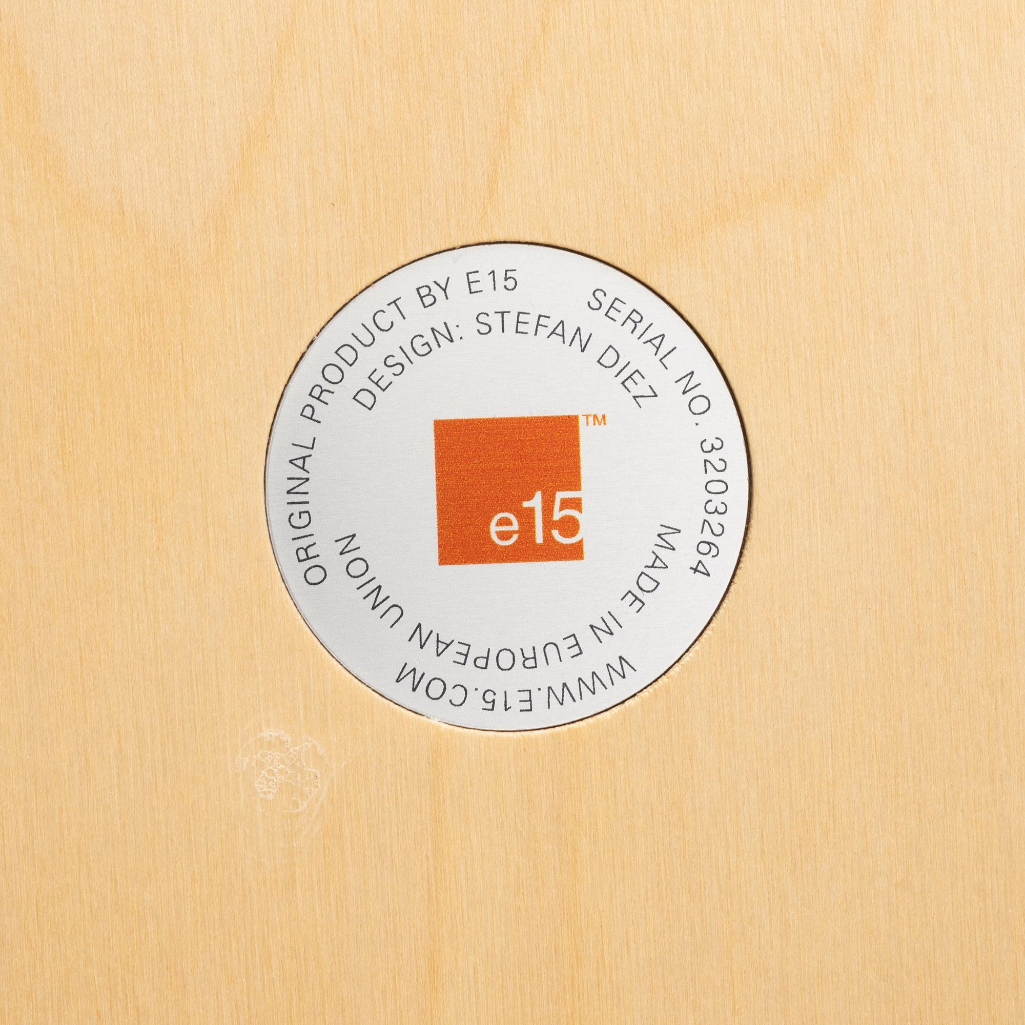 Stefan Diez, chairs, 5 pcs, "E15 Houdini", reportedly purchased in 2012.