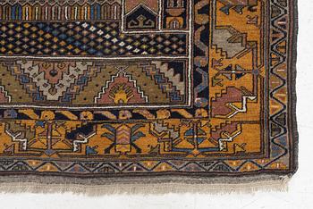 An Anatolian prayer rug, semi-antique, c. 205 x 115 cm.