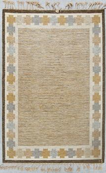 MATTA, rölakan, monogramsignerad IS, Ingegerd Silow. Ca 201 x 138 cm.