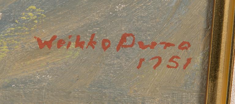 Weikko Puro, oil on canvas, signed and dated 1951.