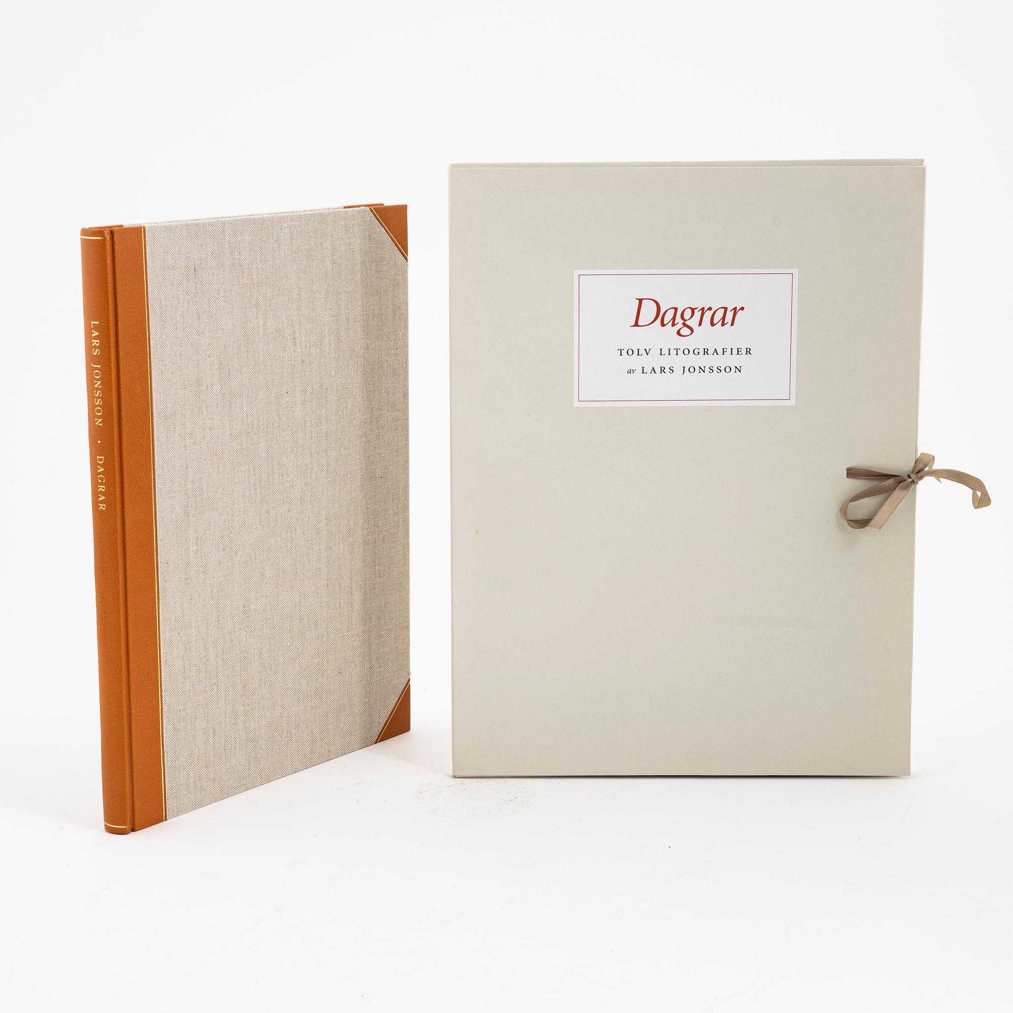 Lars Jonsson, portfölj "Dagrar", 2000,  med 12 färglitografier, signerade 167/366.