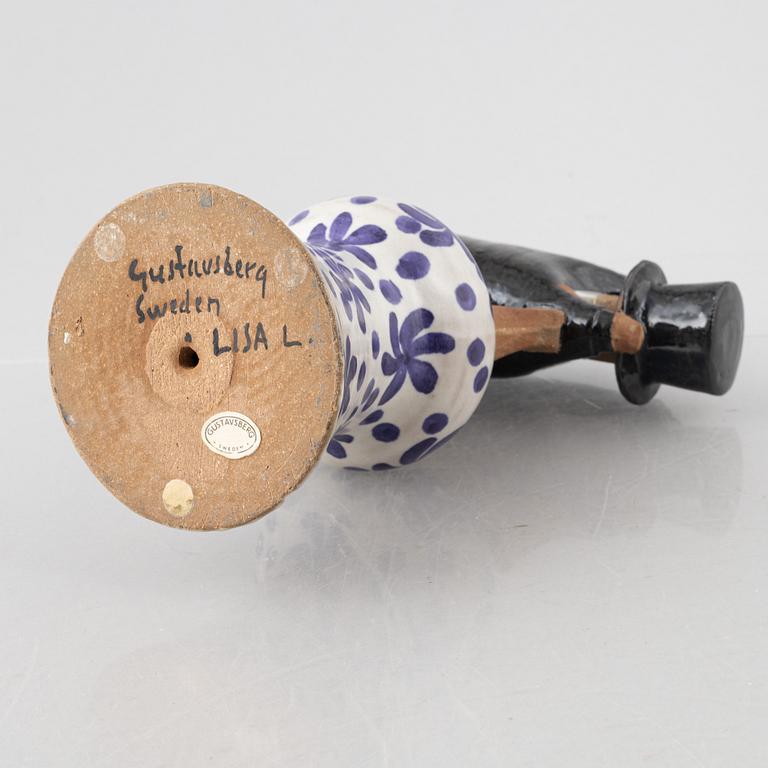 Lisa Larson, figurin, stengods, "Samhällsdebatten", Gustavsberg.