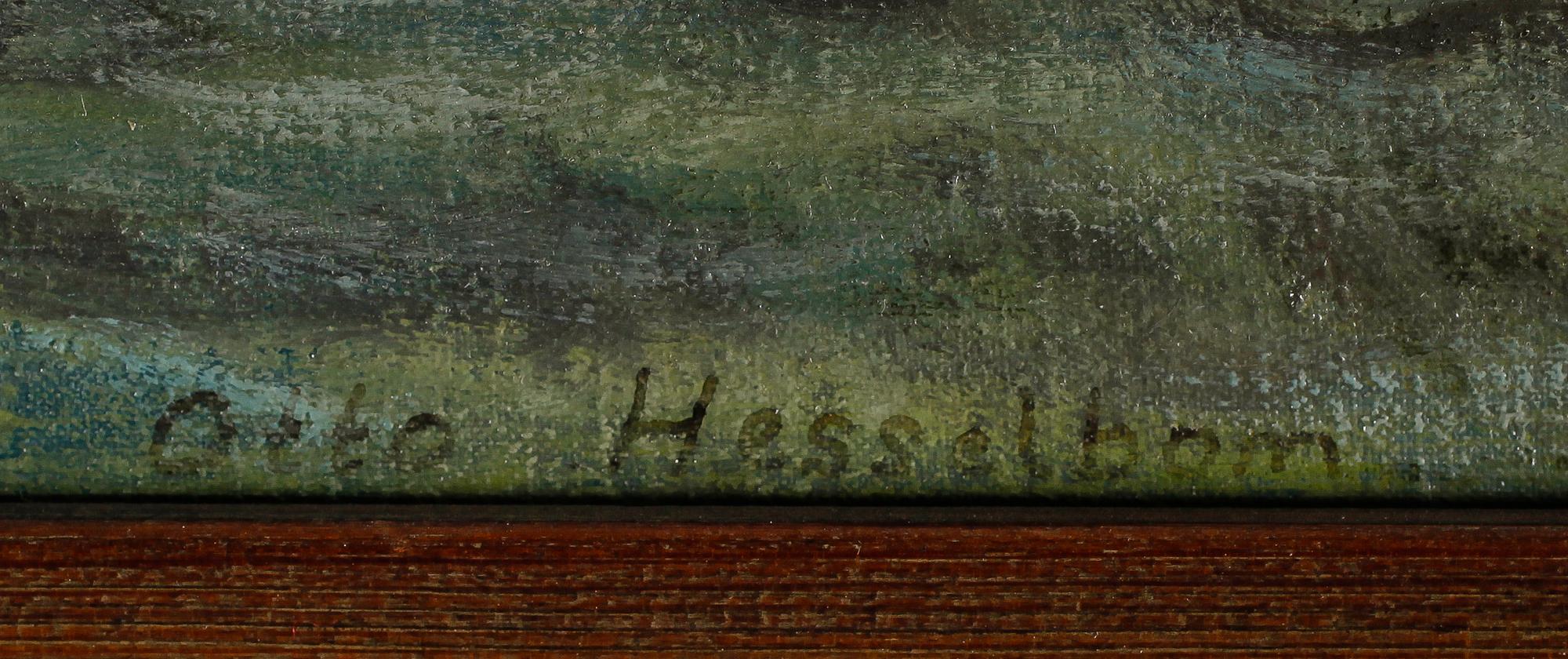 OTTO HESSELBOM, olja på duk, signerad.