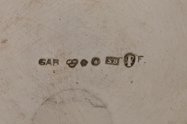 BÄGARE, 3 st, silver, 1900-tal, vikt ca 750g.