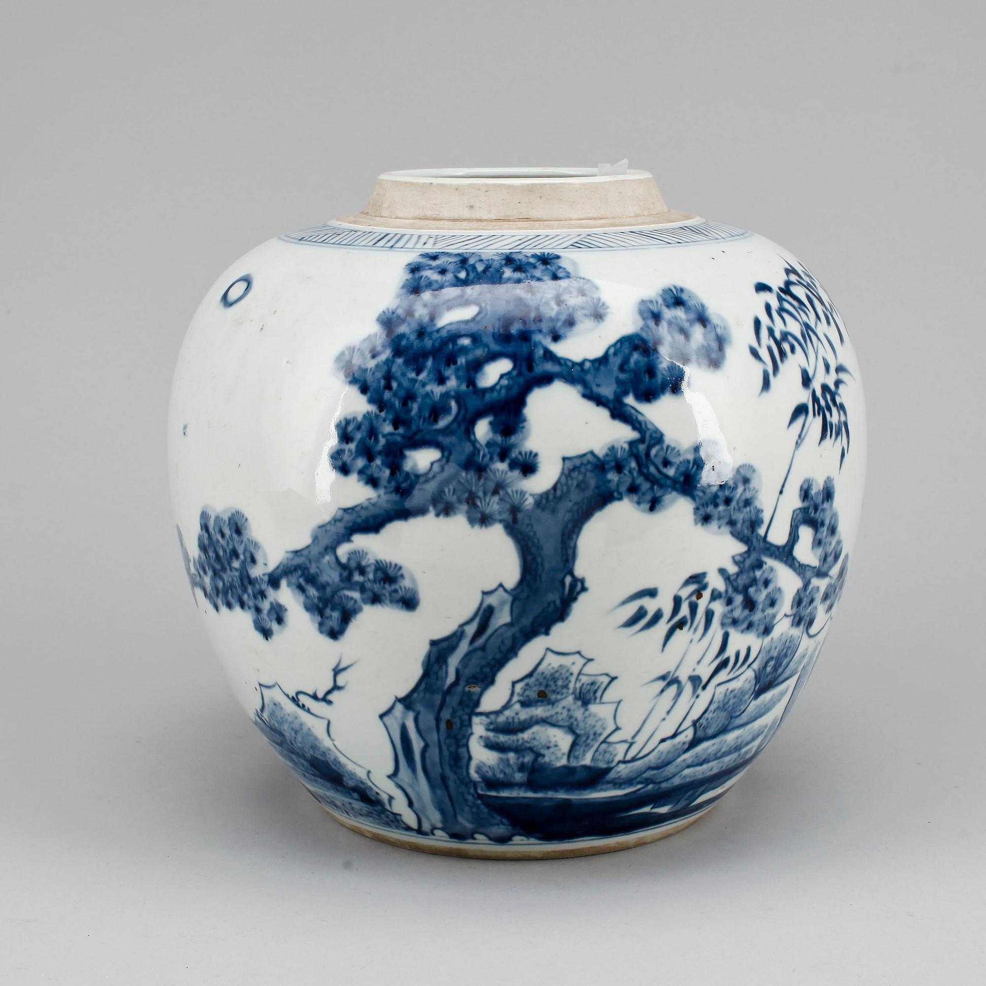 BOJAN, porslin. Kina, sen Qing dynasti.