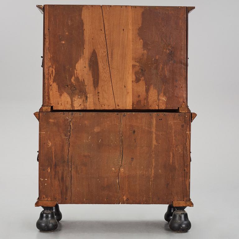 A Swedish late Baroque alder root cabinet.