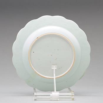 A set of 20 blue and white export porcelain dishes, Qing dynasty, Qianlong (1736-1795).