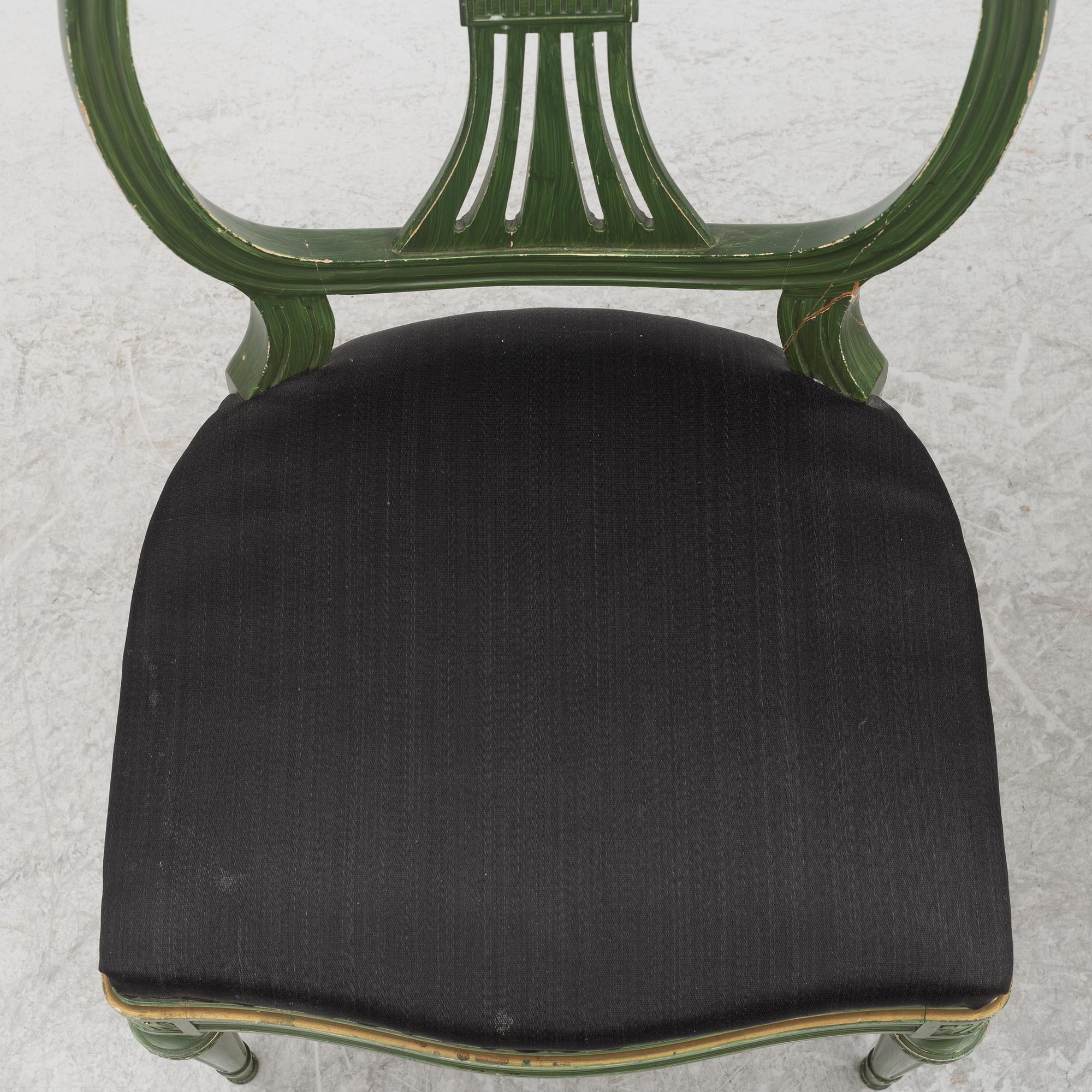 Matgrupp, 9 delar, gustaviansk stil, Åmells, 1900-talets andra hälft.