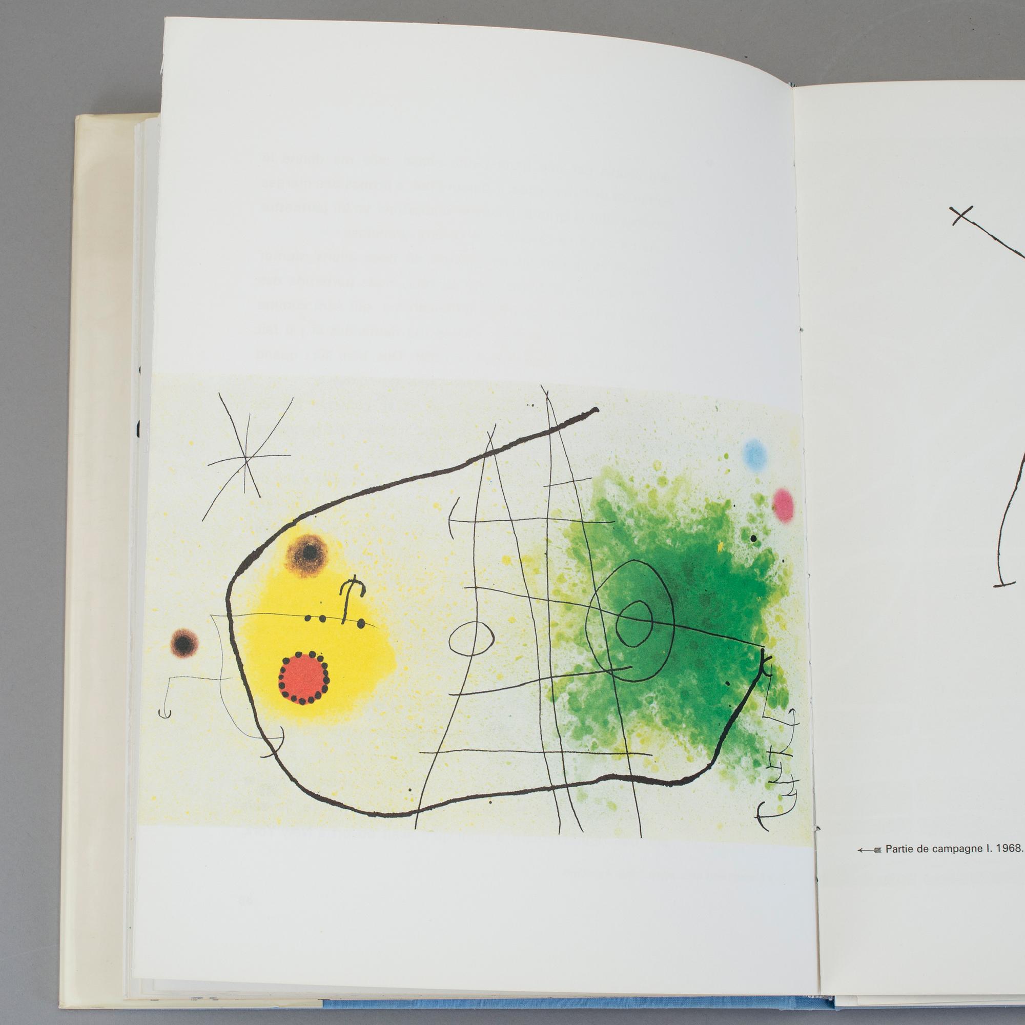 BOK: "Miró a l'encre" Utgiven av XXe siècle, Paris 1972.