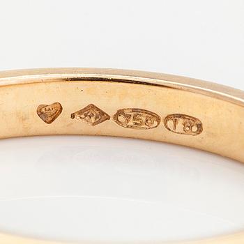 Ring, 18K guld, briljantslipade diamanter totalt ca 0.27 ct, Tillander, Helsingfors 1986.