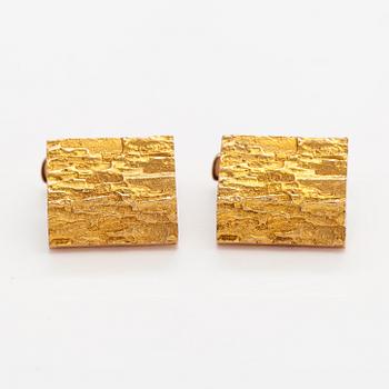 A pair of 14K gold cufflinks. Tammen koru, Turku 1971.