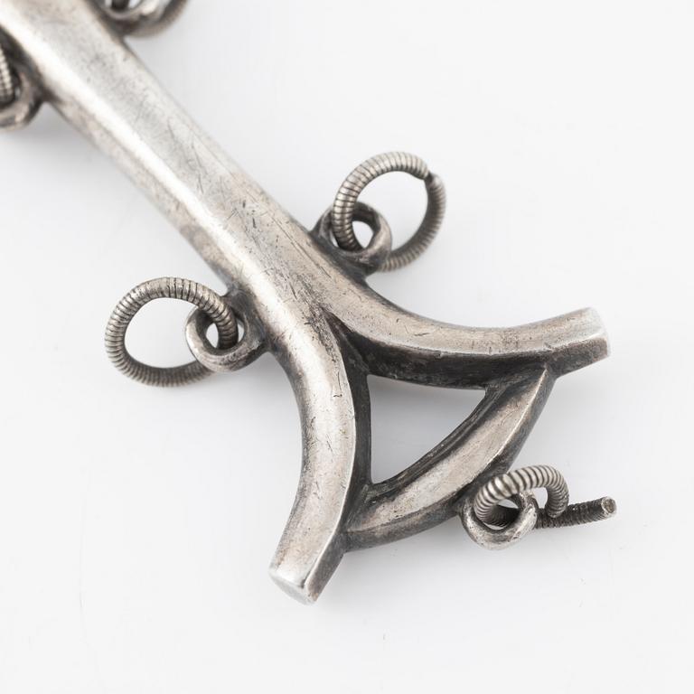 Skrammelsked, silver, Skandinavien, 1700-tal, ostämplad.