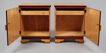 SÄNGBORD, ett par, Art deco, 1900-talets början.