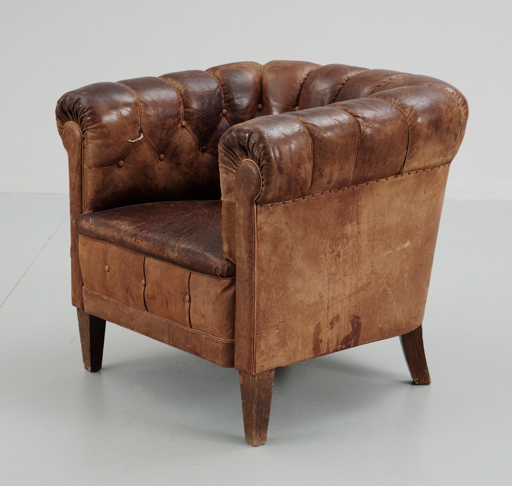 CLUBFÅTÖLJ, 1930/40-tal.