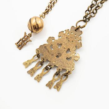 Jewellery, Kalevala Koru, 10 pieces, bronze.